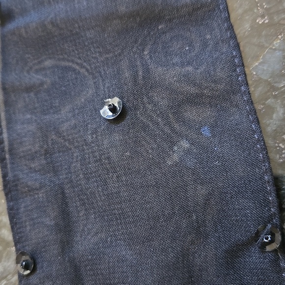 Black Beaded Fringe Accessory Belt or Scarf, NWT - Picture 3 of 9